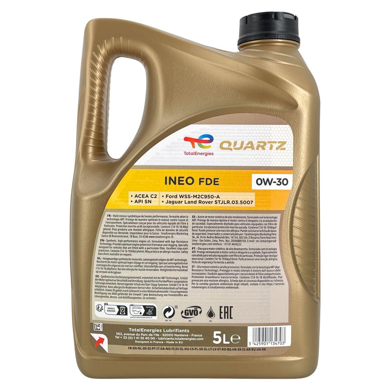 Total Quartz Ineo FDE 0W-30 5 Liter
