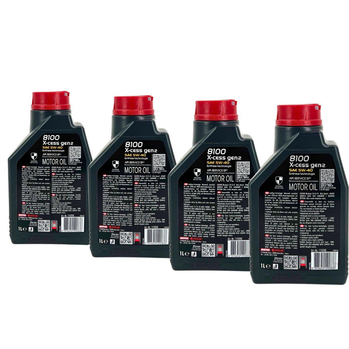 Motul 8100 X-cess GEN2 5W-40 4x1 Liter