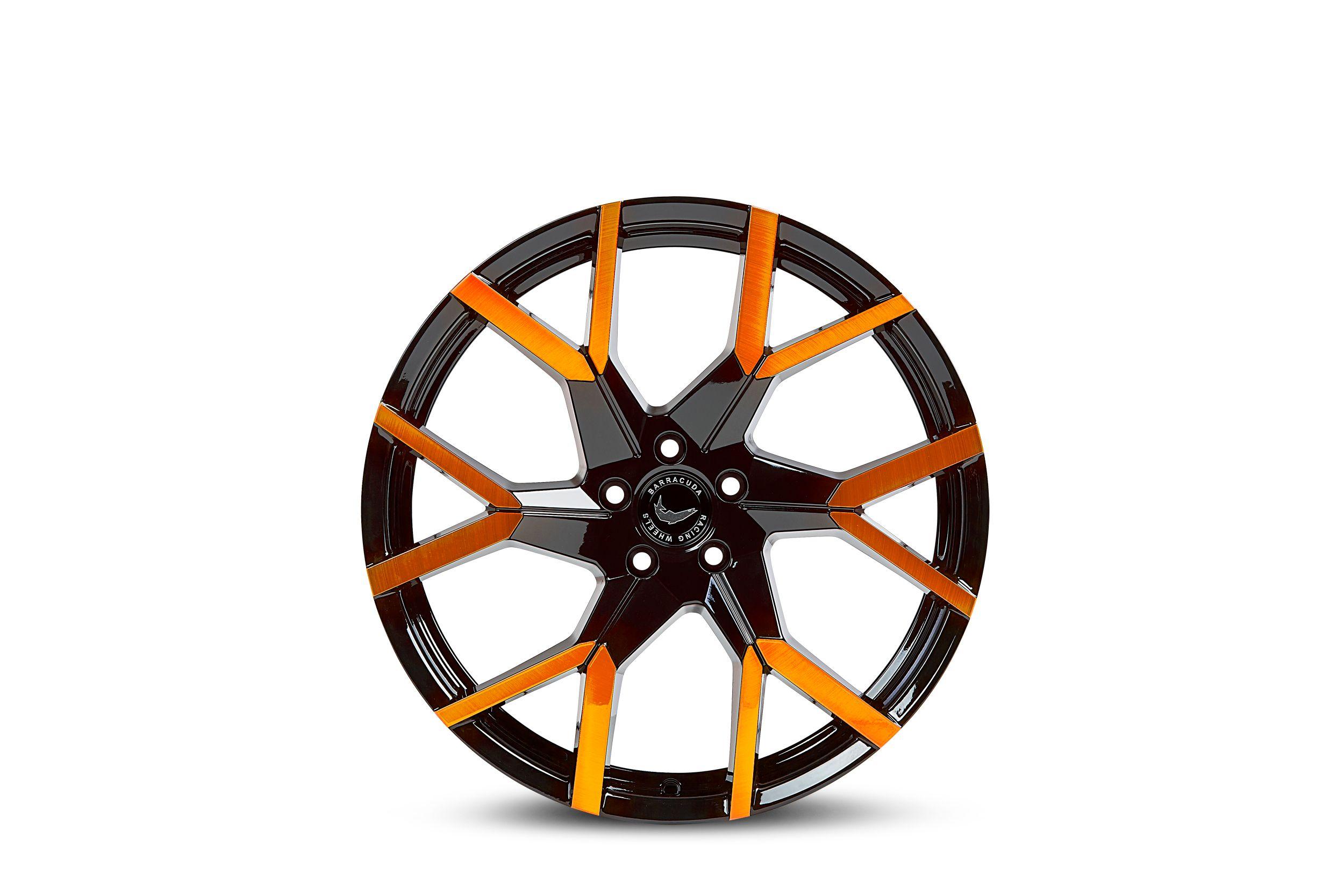 BARRACUDA TZUNAMEE EVO black gloss flashorange 9.0Jx20 5x108 ET40