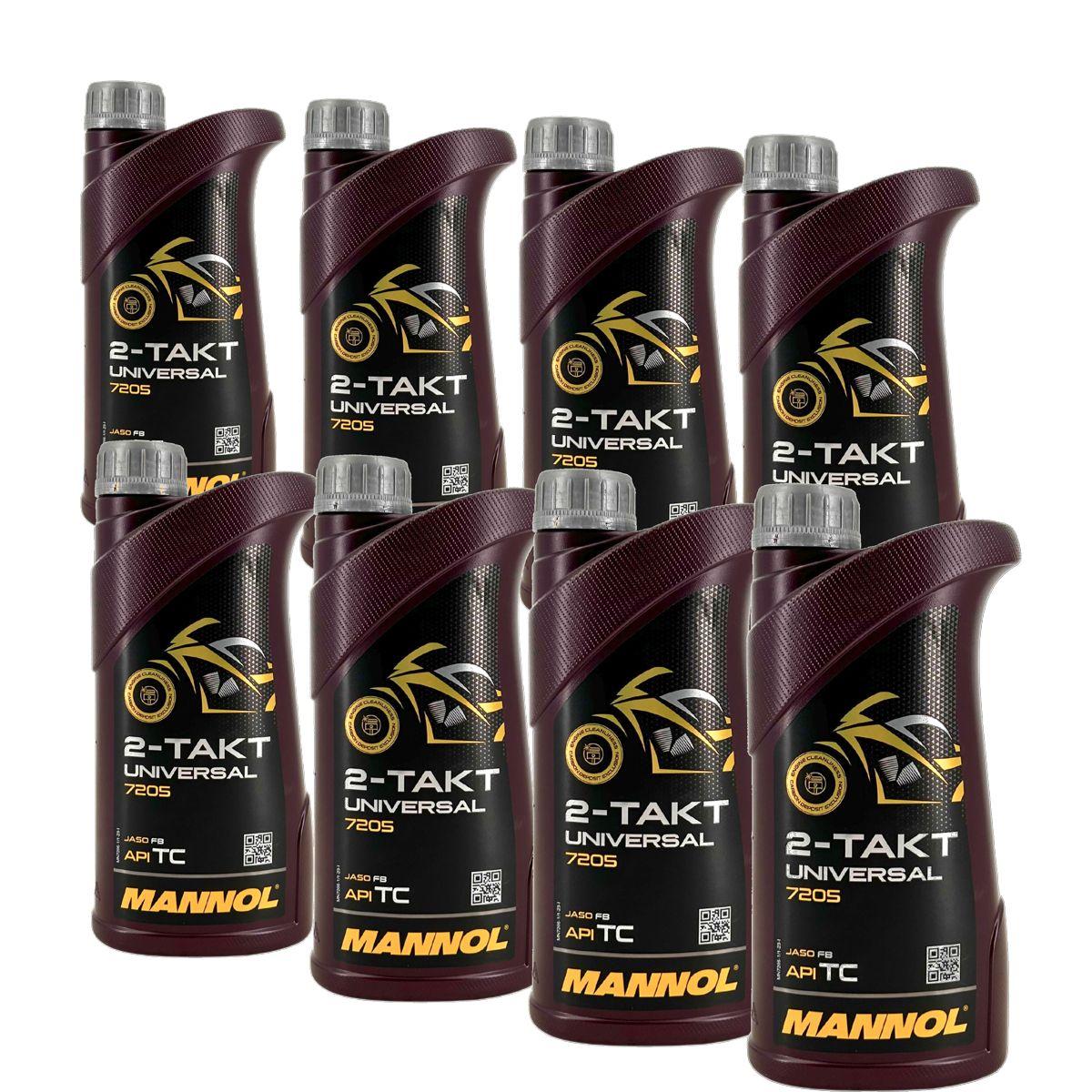 Mannol 2-Takt Universal 8x1 Liter