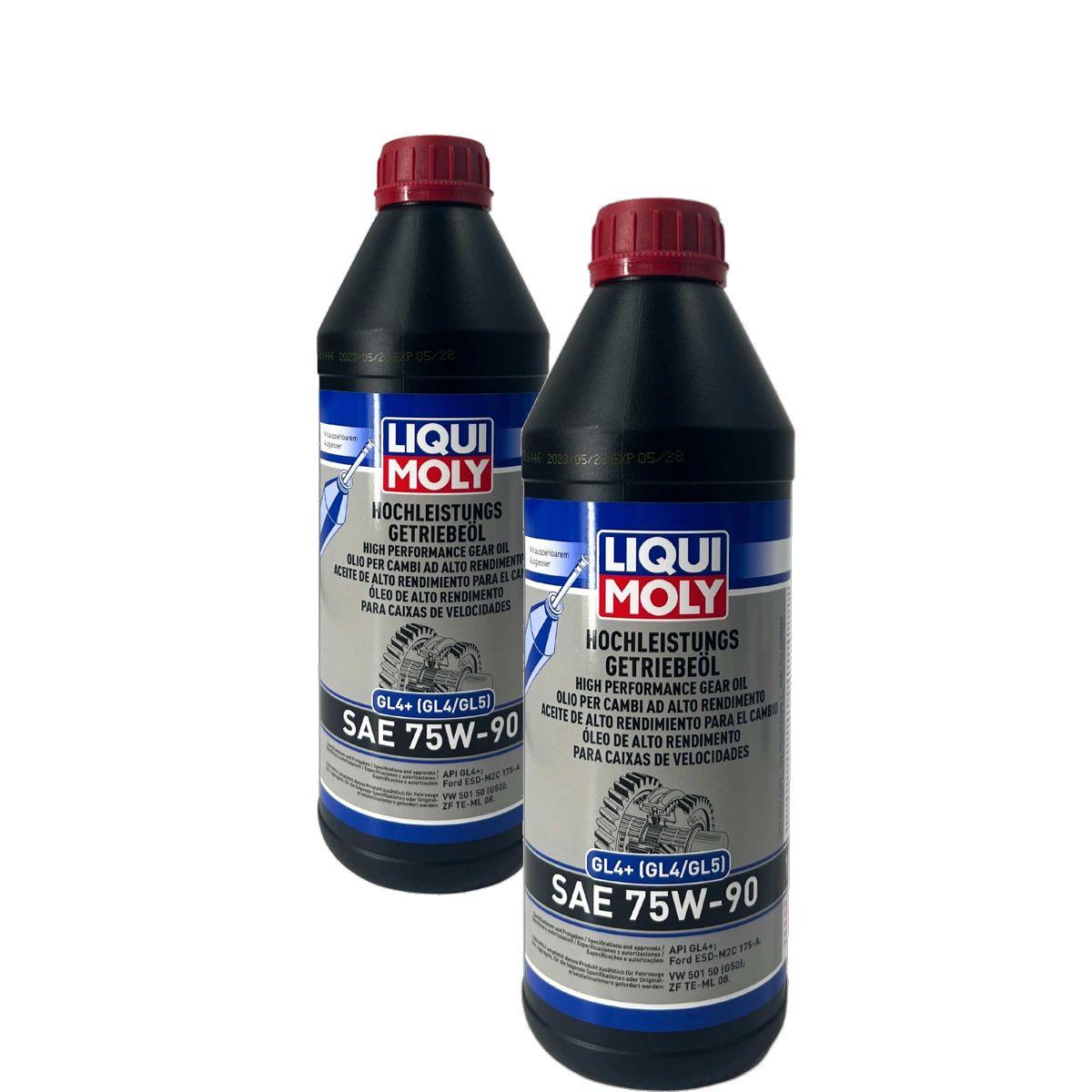 Liqui Moly Hochleistungs-Getriebeöl (GL4+) SAE 75W-90 2x1 Liter