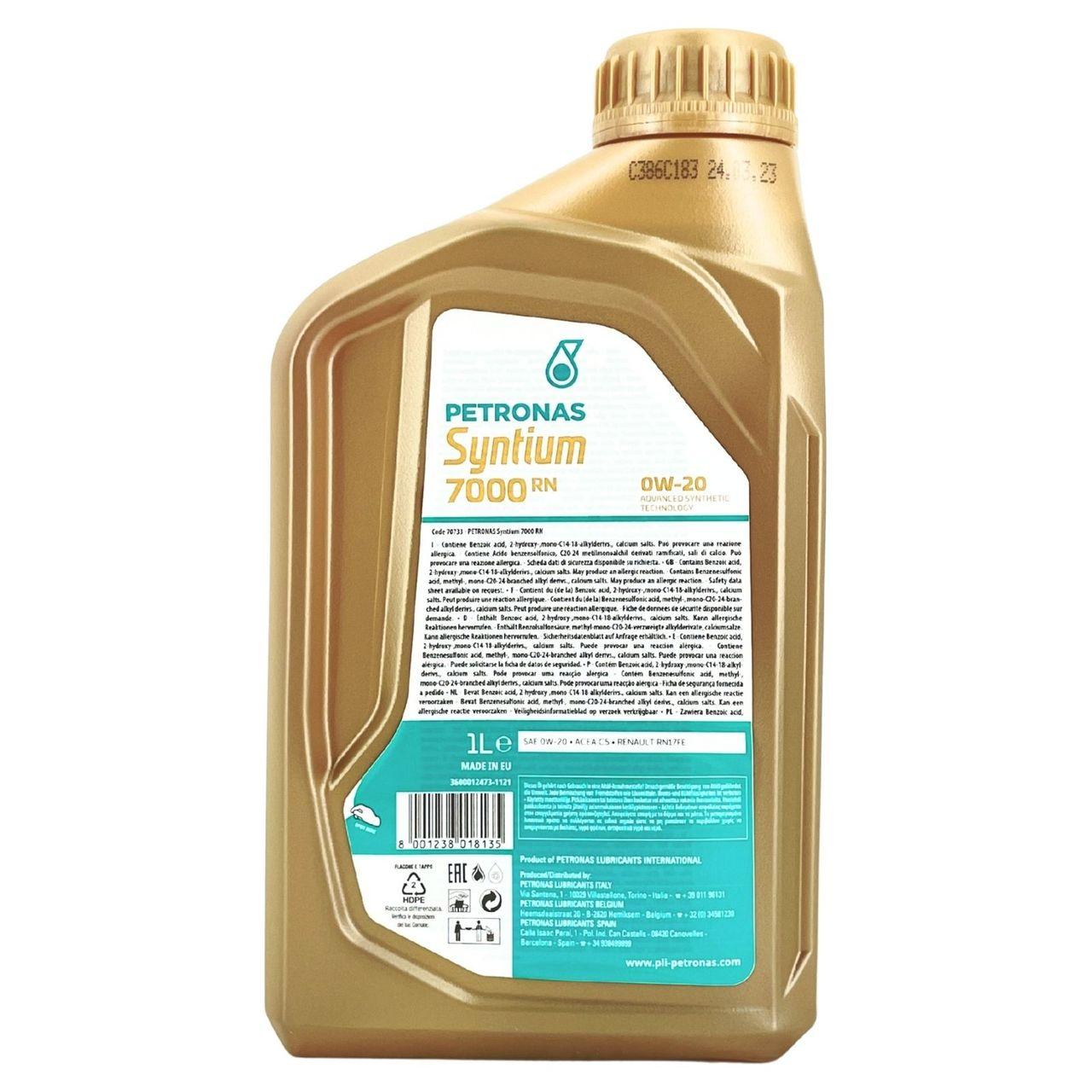 Petronas Syntium 7000 RN 0W-20 1 Liter