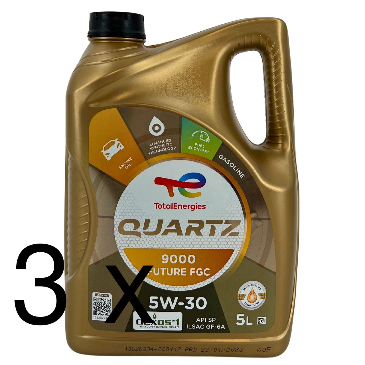 Total Quartz 9000 Future FGC 5W-30 3x5 Liter