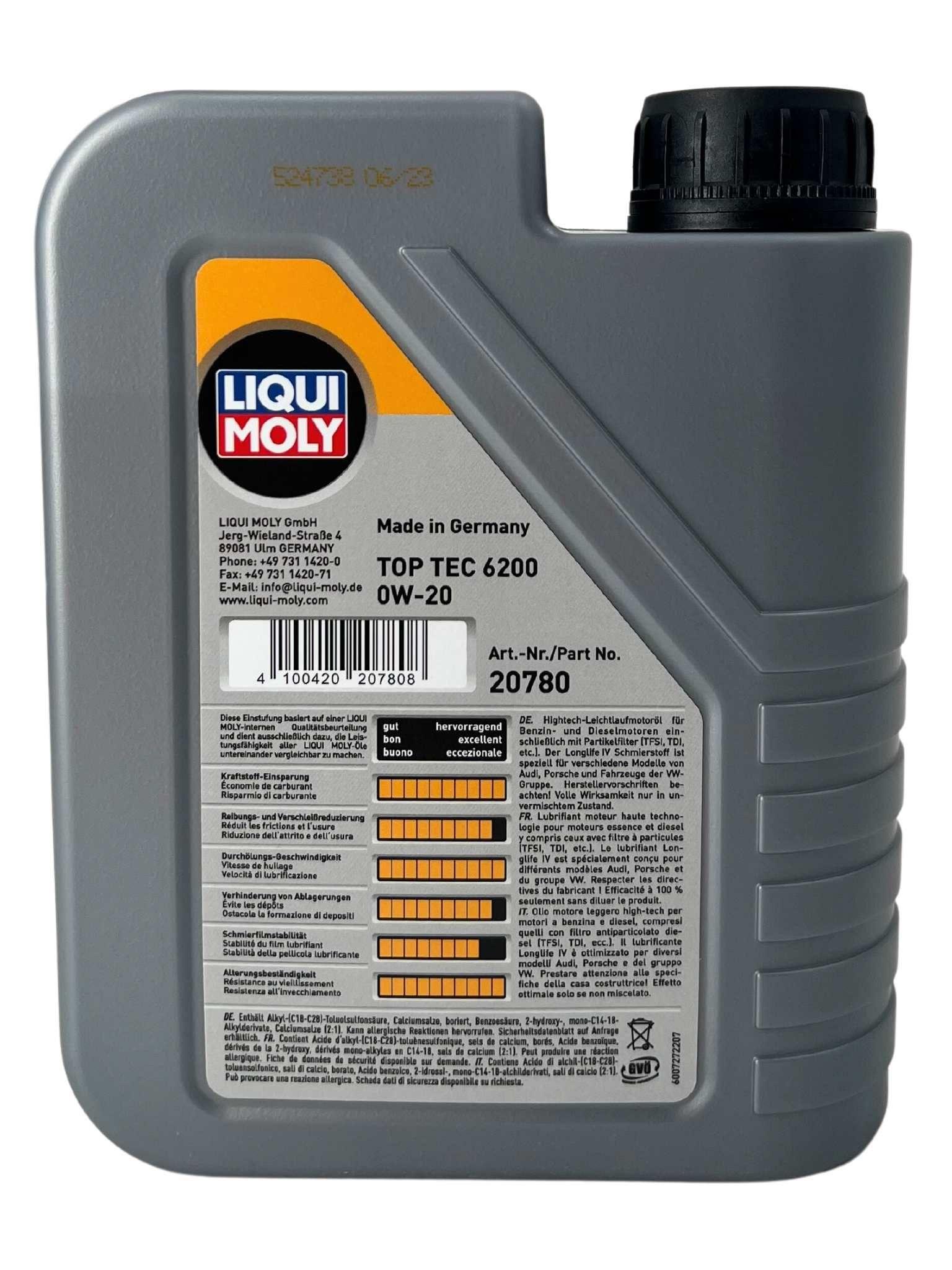 Liqui Moly Top Tec 6200 0W-20 1 Liter