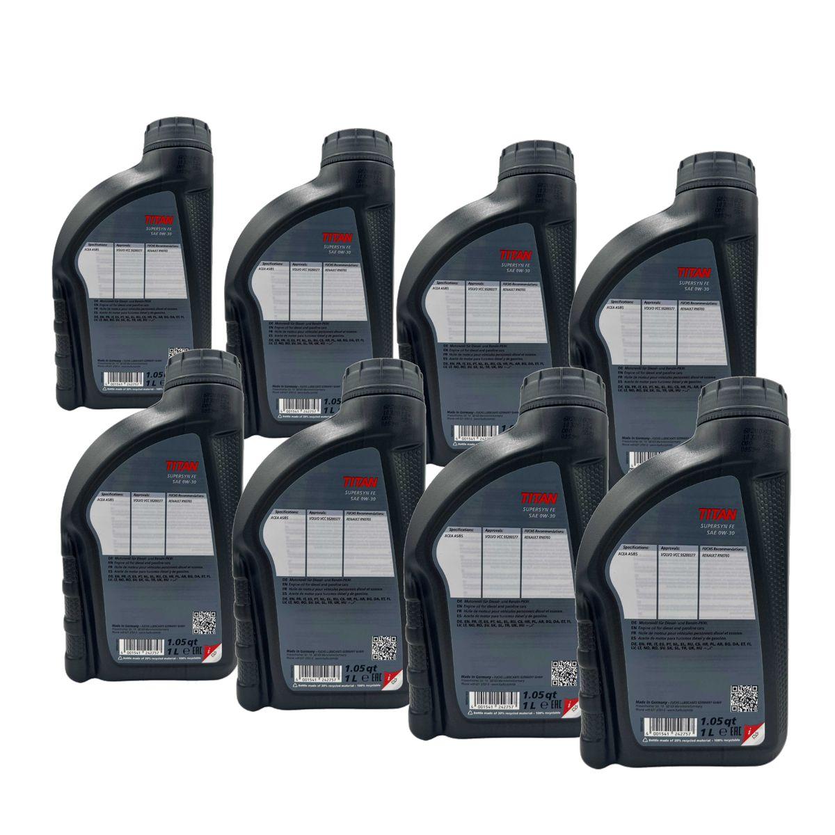 Fuchs Titan Supersyn FE 0W-30 8x1 Liter