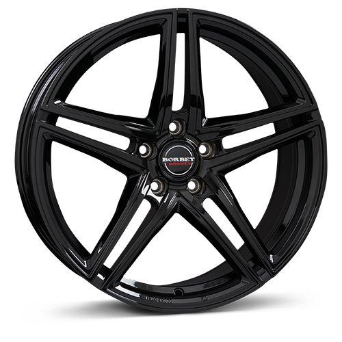 BORBET DESIGN XRT schwarz glänzend 8.0Jx17 5x112 ET45