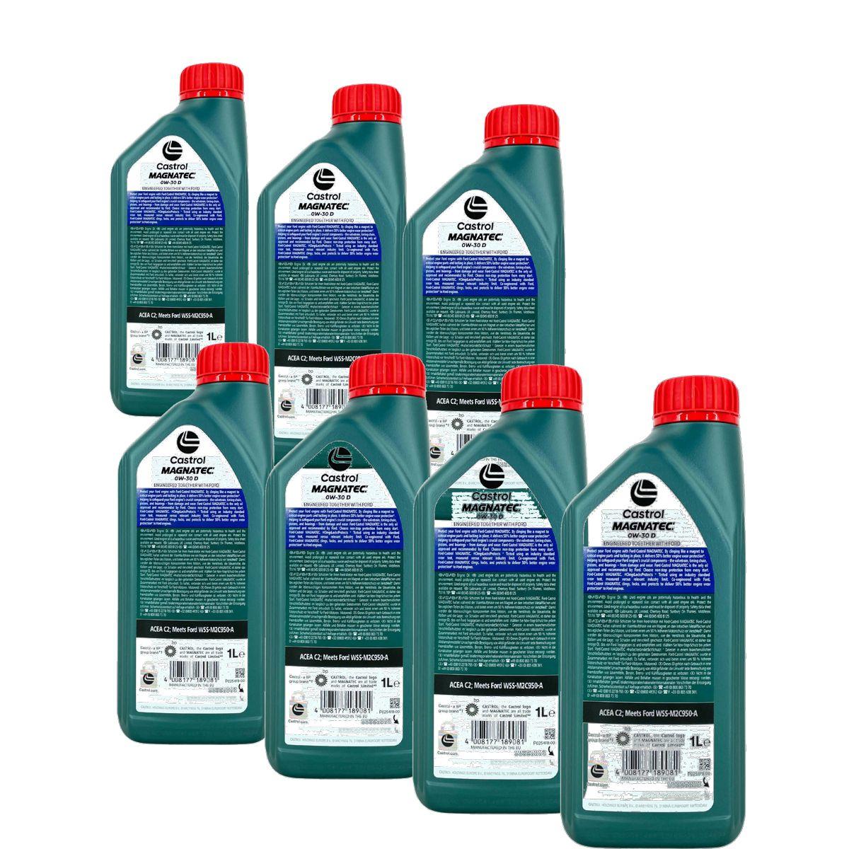 Ford Castrol Magnatec 0W-30 D 7x1 Liter