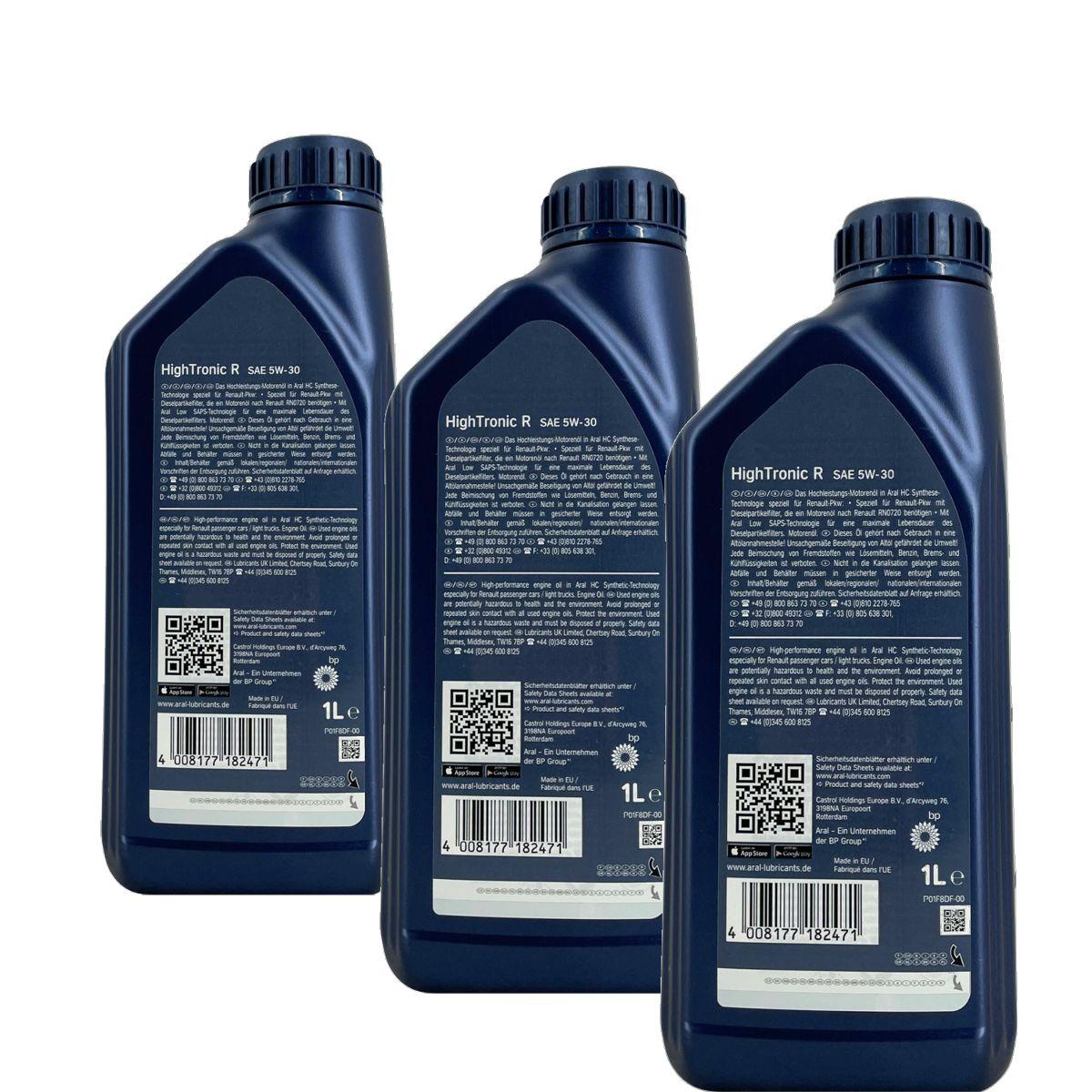 Aral HighTronic R 5W-30 3x1 Liter