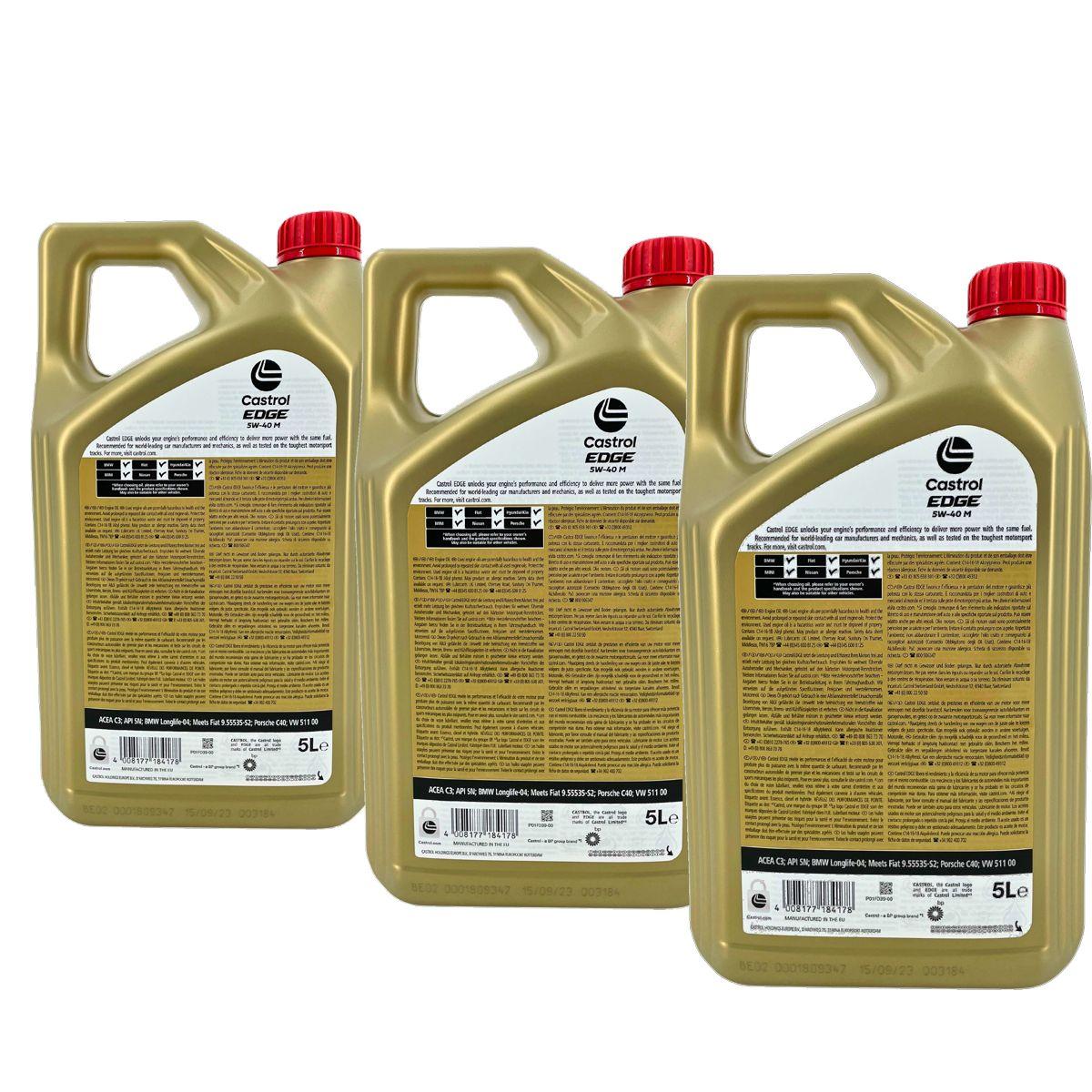 Castrol Edge 5W-40 M 3x5 Liter