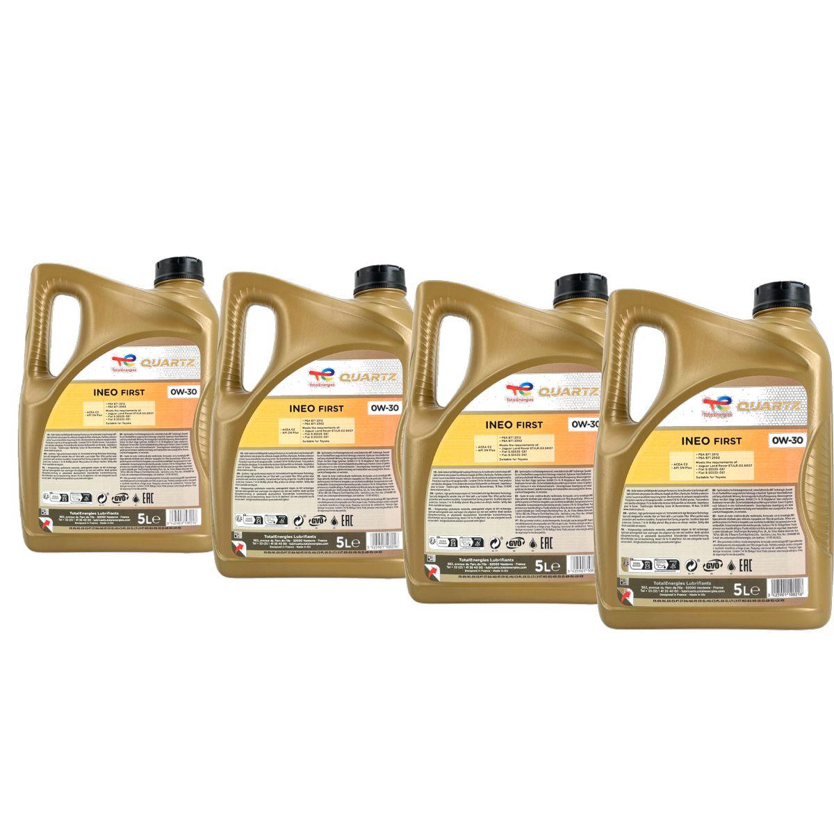 Total Quartz Ineo First 0W-30 4x5 Liter
