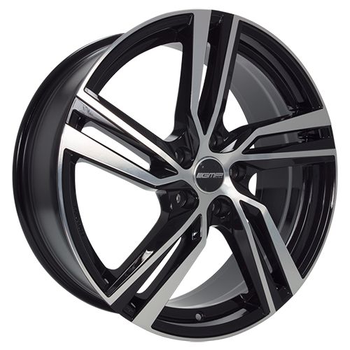 GMP ARCAN schwarz diamantgeschliffen 8.0Jx18 5x112 ET25