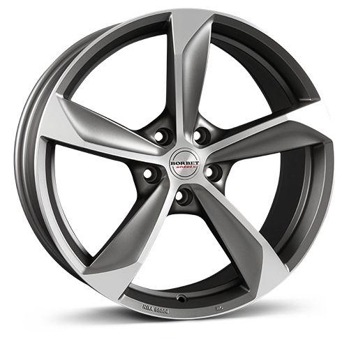 BORBET DESIGN S graphit matt poliert 8.0Jx17 5x114.3 ET40