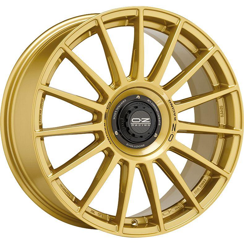OZ SUPERTURISMO EVOLUZIONE race gold + black lettering 8.5Jx19 5x112 ET38