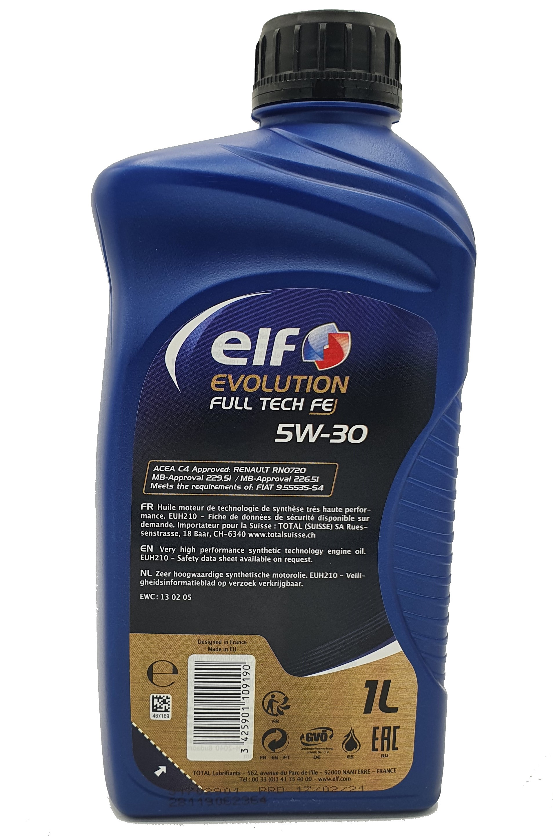 Elf Evolution Fulltech FE 5W-30 1 Liter