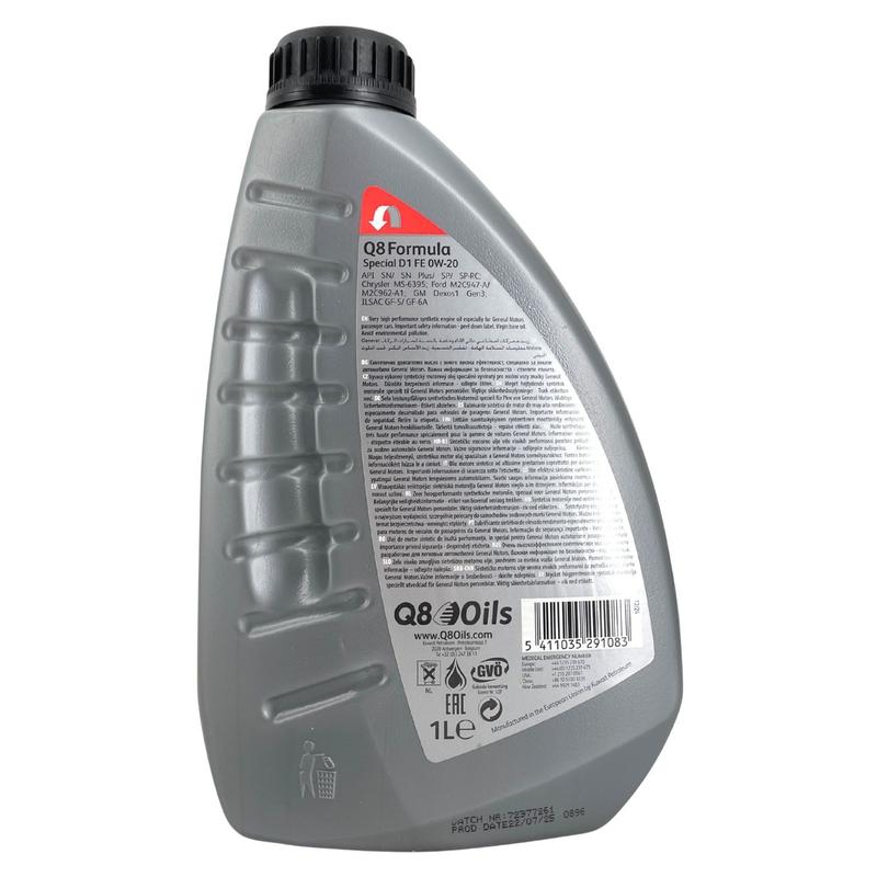 Q8 Formula Special D1 FE 0W-20 1 Liter