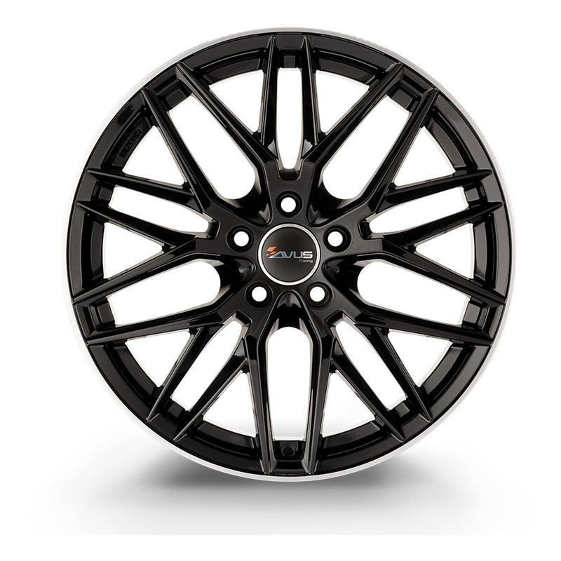 AVUS RACING AF19 black polished lip 8.5Jx19 5x112 ET45