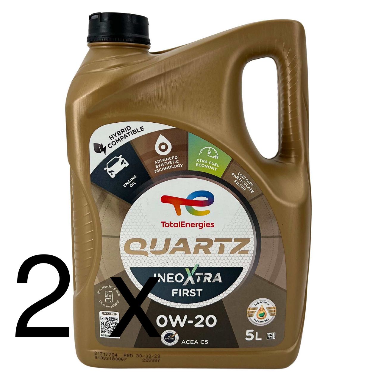 Total Quartz Ineo Xtra First 0W-20 2x5 Liter