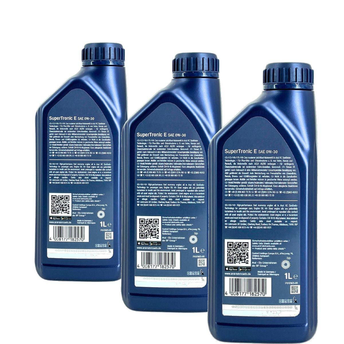 Aral SuperTronic E 0W-30 3x1 Liter