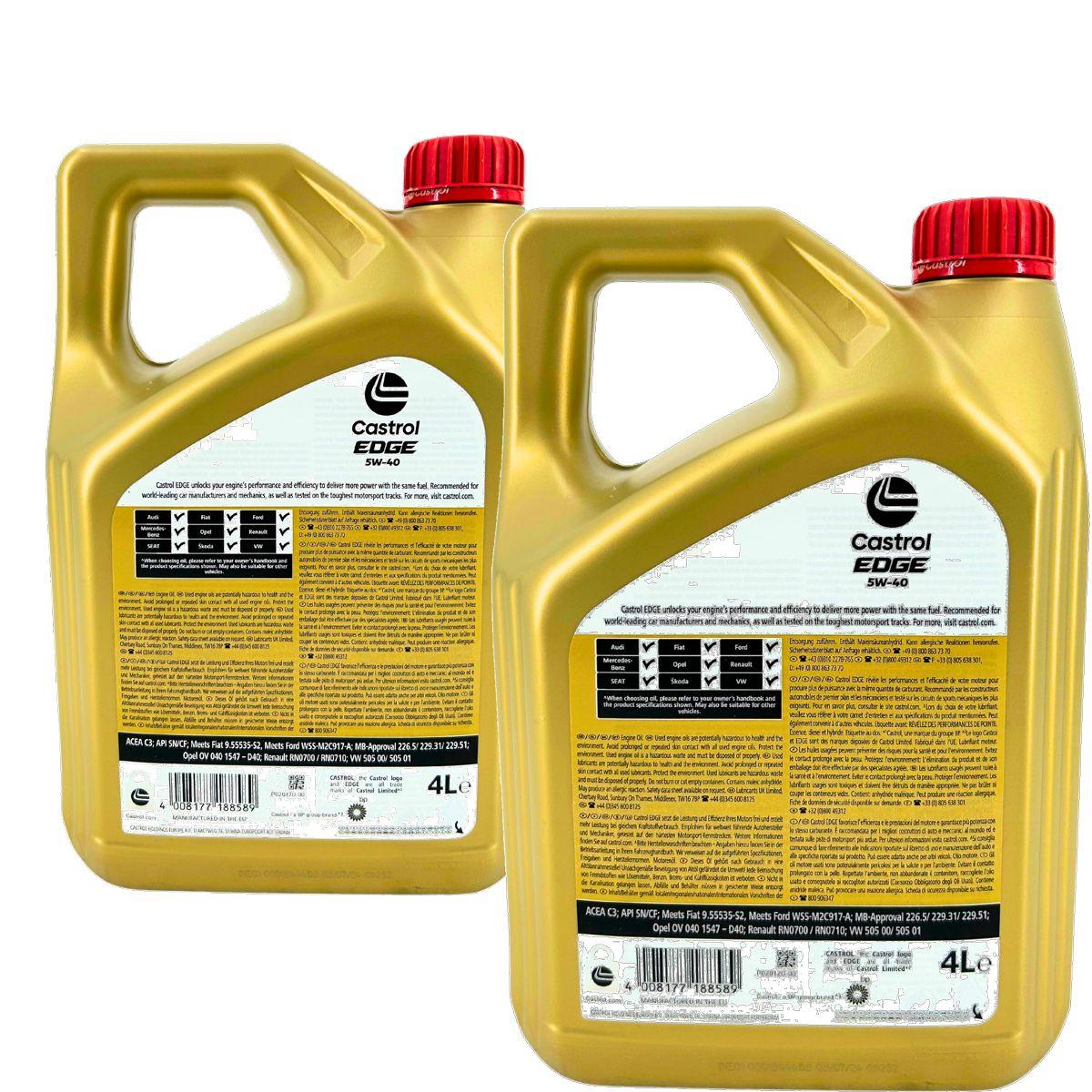 Castrol Edge Fluid Titanium 5W-40 2x4 Liter