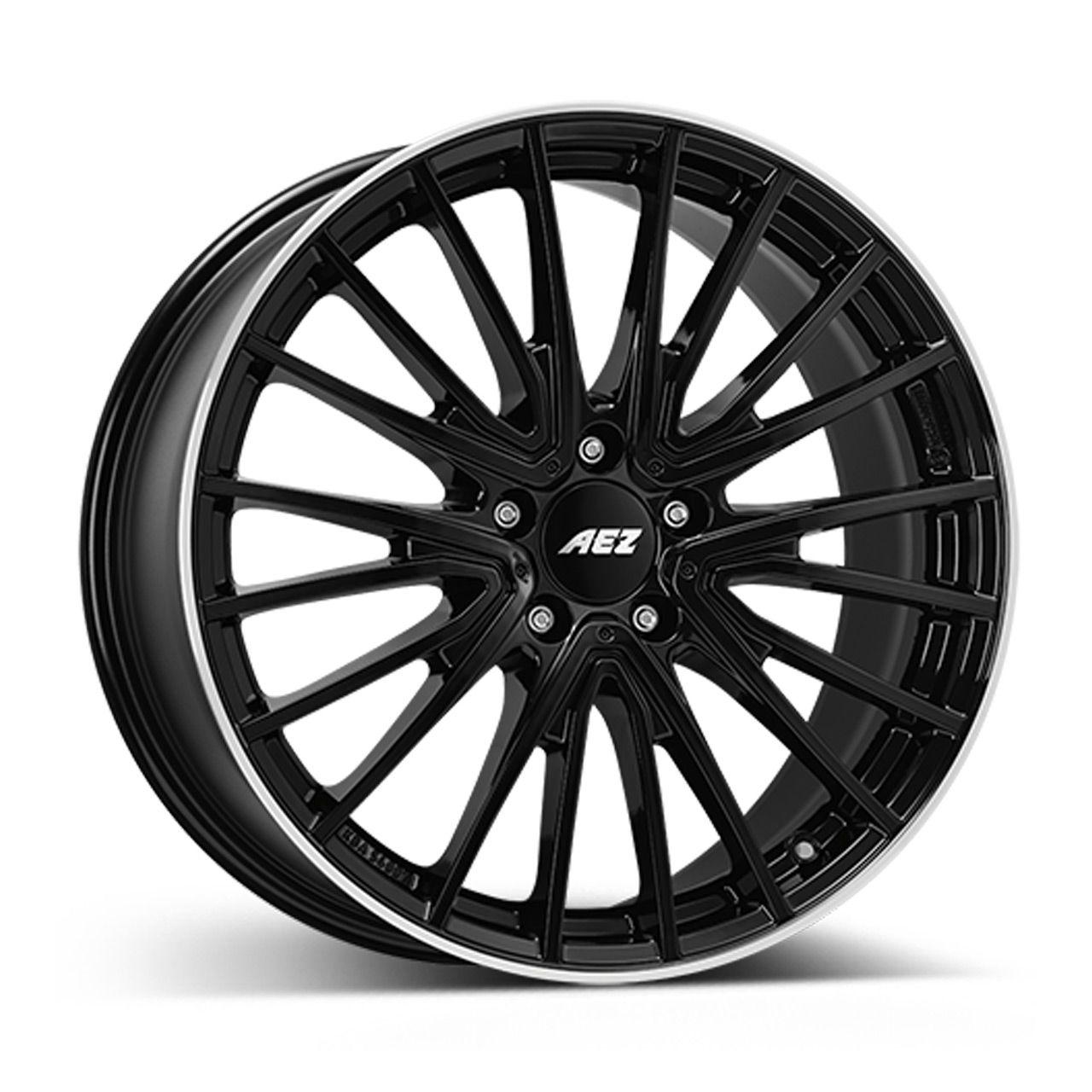 AEZ BERLIN BLACK black polished lip 8.0Jx19 5x112 ET38