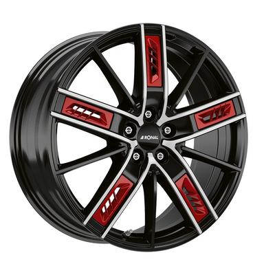 RONAL RONAL R67 RED LEFT jetblack-frontkopiert 8.0Jx18 5x112 ET40
