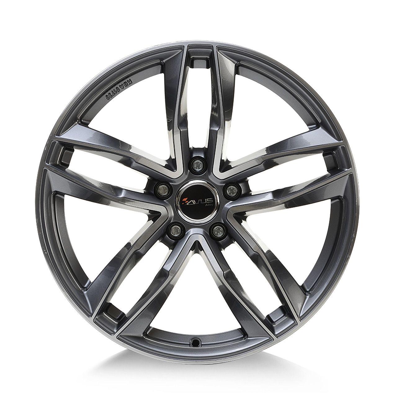 AVUS RACING AF16 anthracite polished 7.5Jx17 5x112 ET29