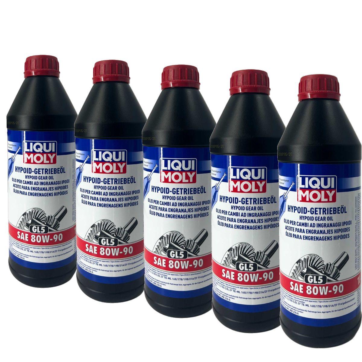 Liqui Moly Hypoid-Getriebeöl (GL5) SAE 80W-90 5x1 Liter