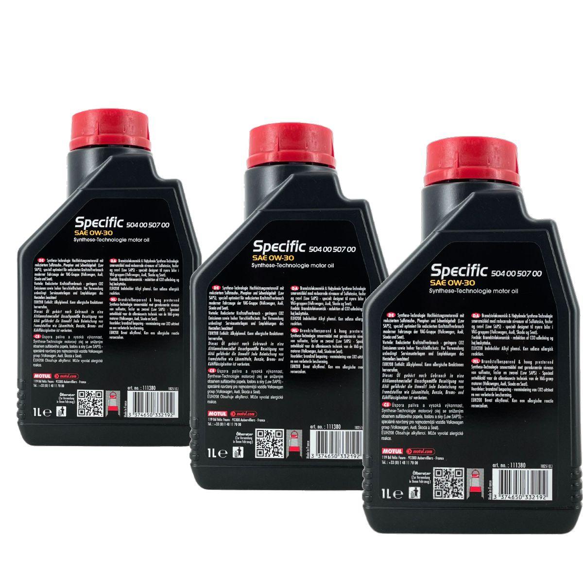 Motul Specific 504 00 - 507 00 0W-30 3x1 Liter