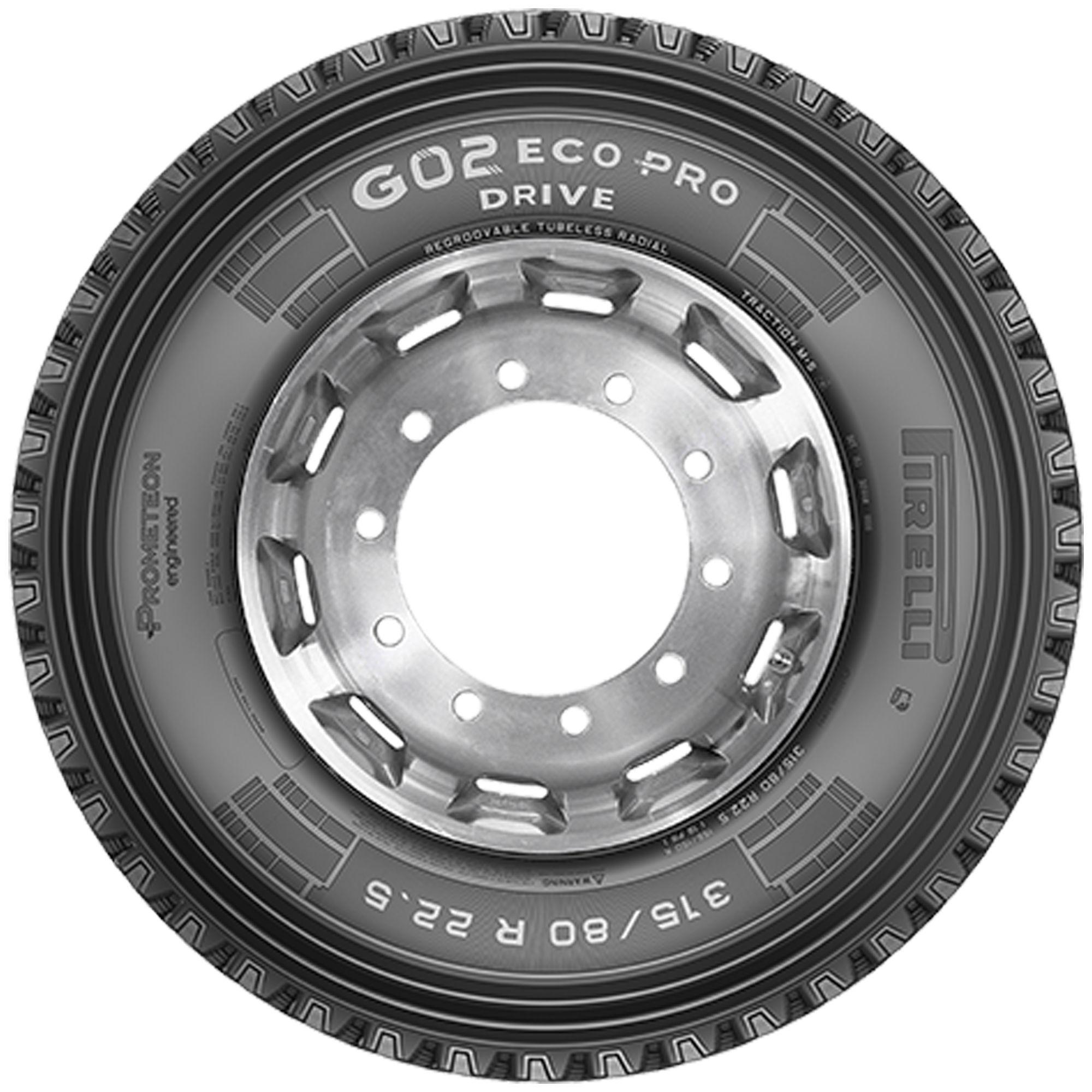 PIRELLI 13 R 22.5 TL 158/156K G02 ECO PRO DRIVE M+S 3PMSF