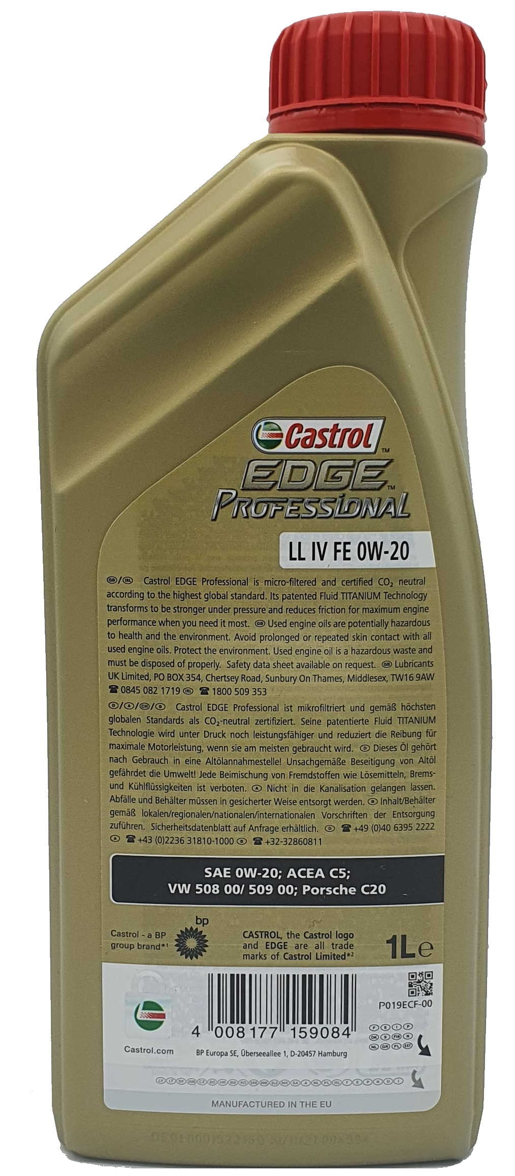 Castrol Edge Professional Fluid Titanium LL IV FE 0W-20 1 Liter