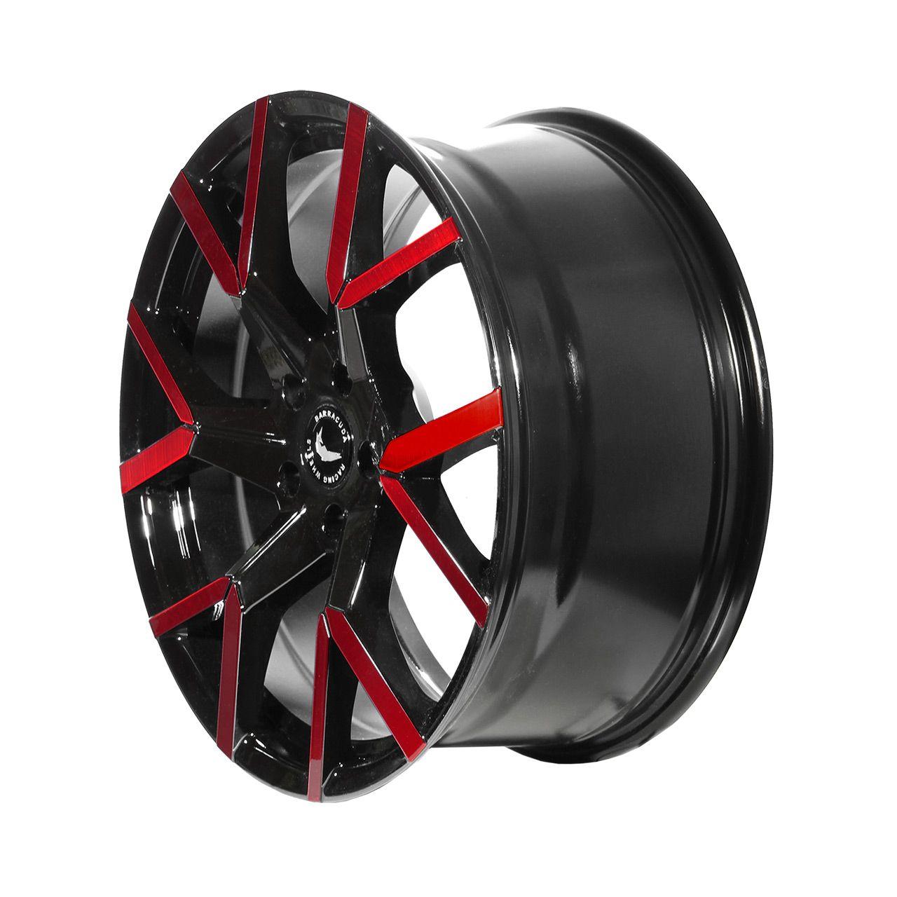 BARRACUDA TZUNAMEE EVO black gloss flashred 9.0Jx20 5x120 ET40