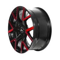 BARRACUDA TZUNAMEE EVO black gloss flashred 8.5Jx19 5x108 ET40