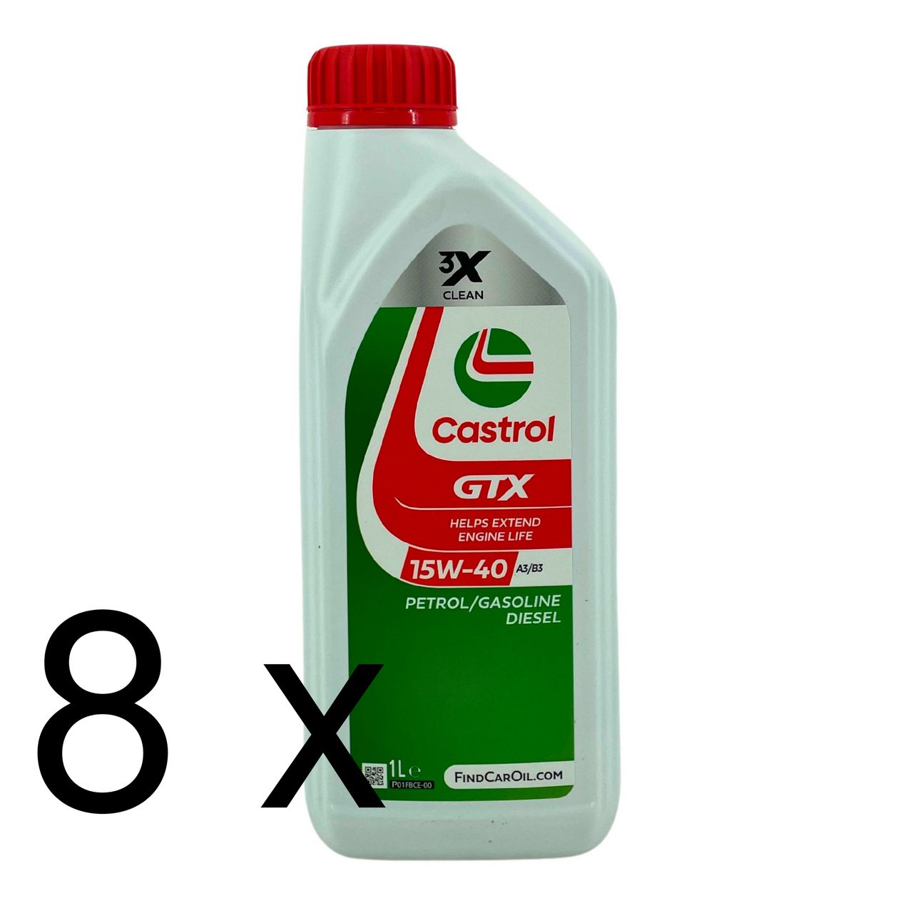 Castrol GTX 15W-40 A3/B3 8x1 Liter