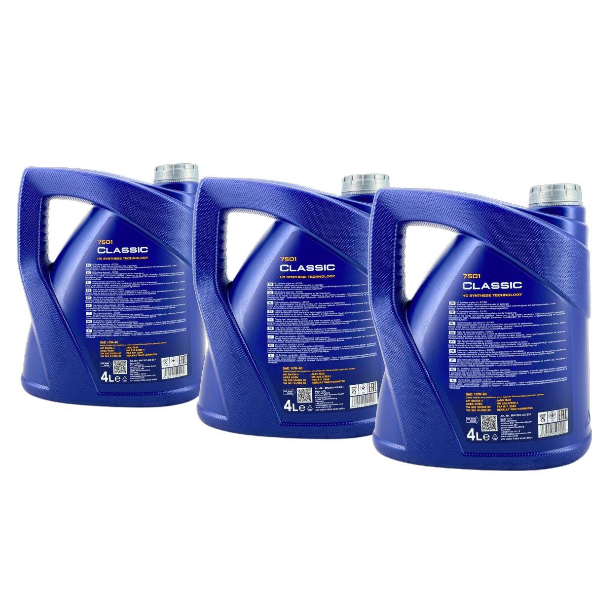 Mannol Classic 10W-40 3x4 Liter