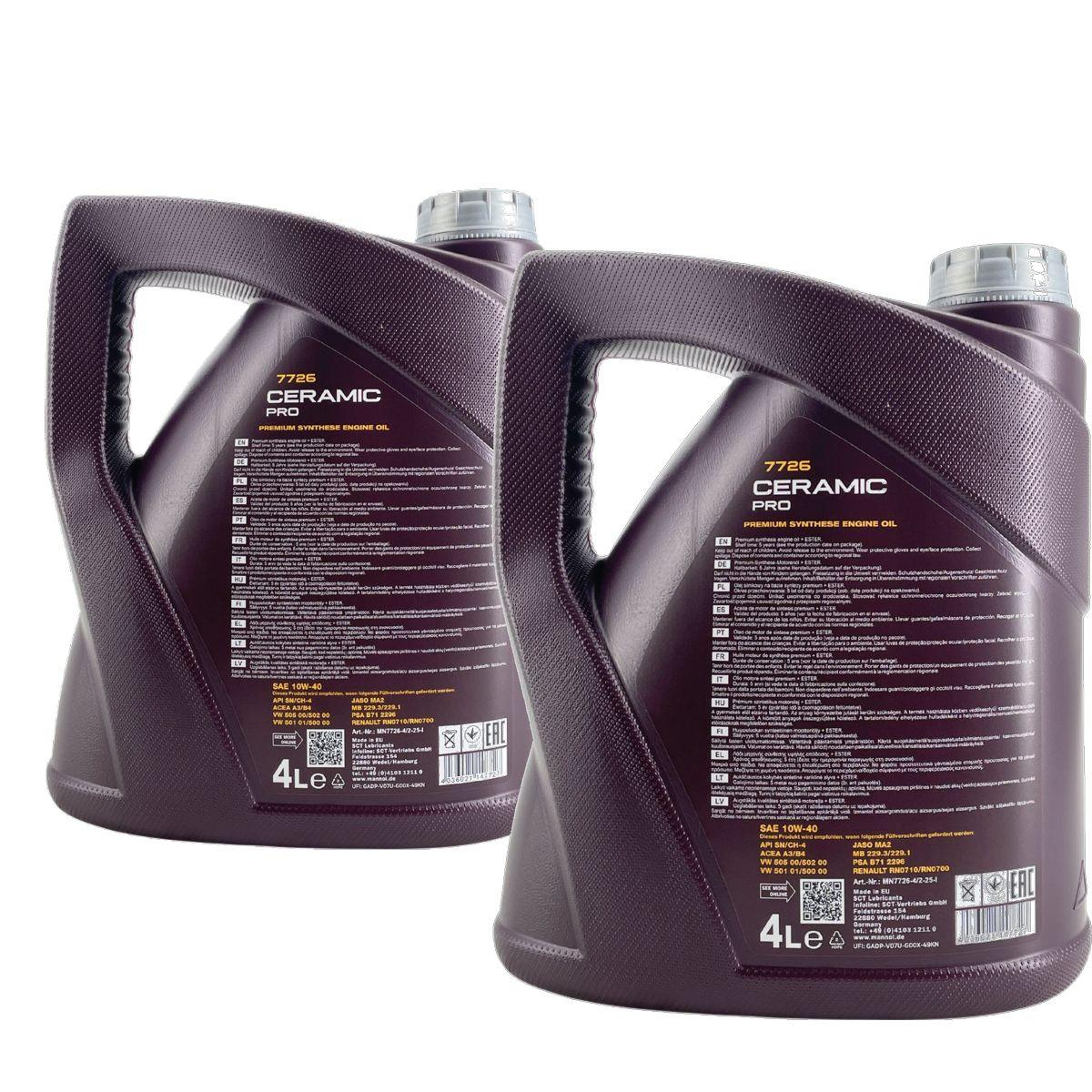 Mannol Ceramic Pro 10W-40 2x4 Liter