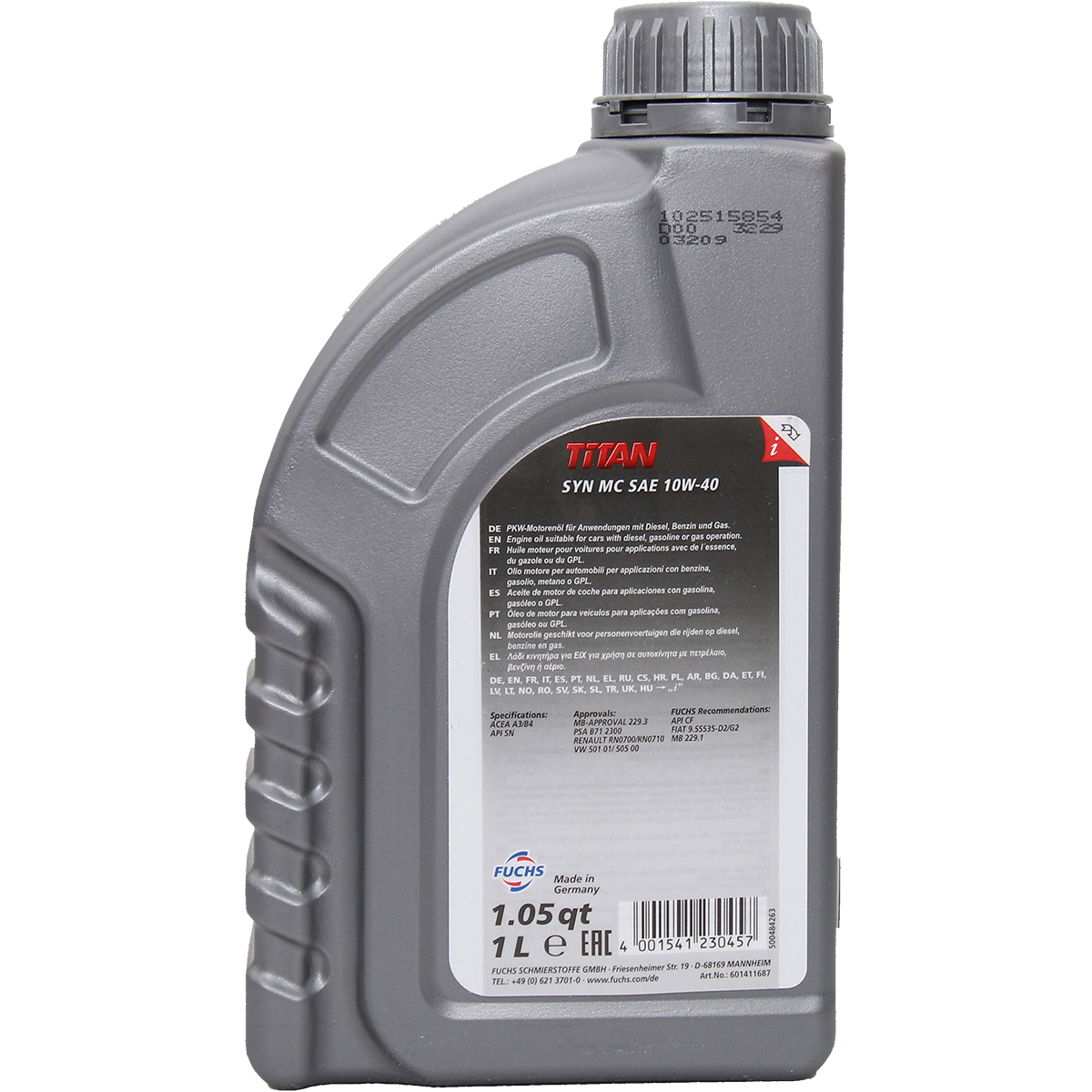 Fuchs Titan Syn MC 10W-40 1 Liter