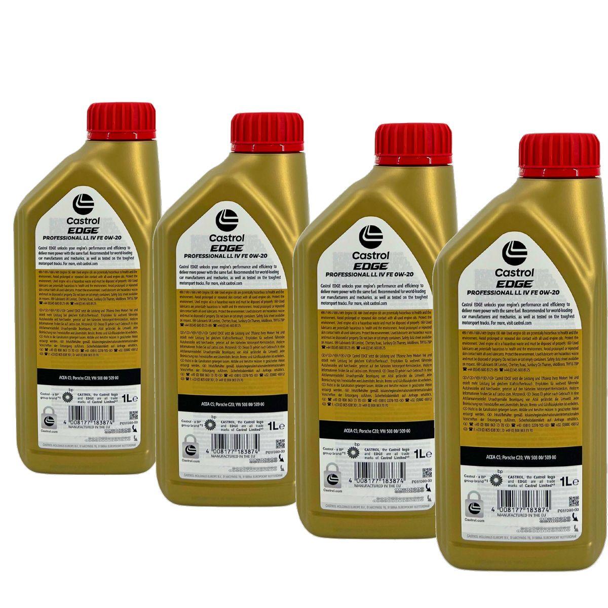 Castrol Edge Professional LL IV FE 0W-20 4x1 Liter