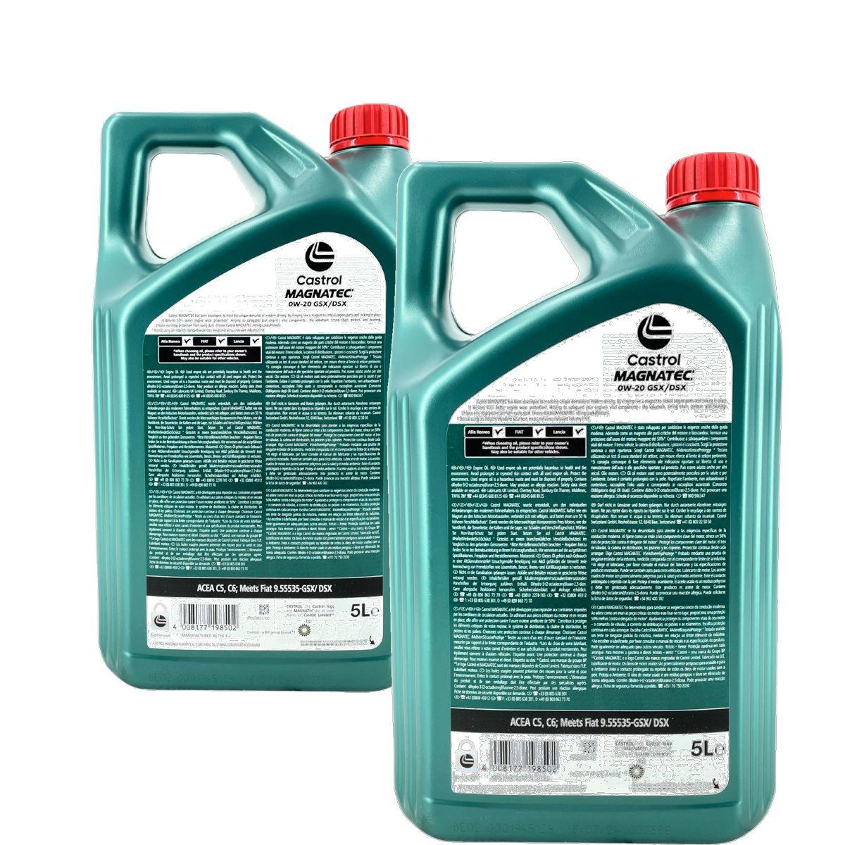 Castrol Magnatec 0W-20 GSX/DSX 2x5 Liter