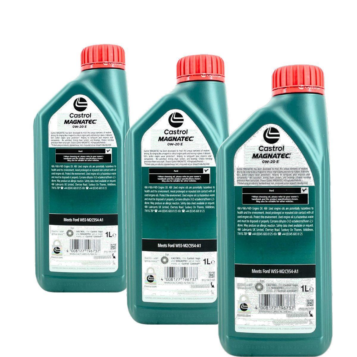 Castrol Magnatec 0W-20 E 3x1 Liter