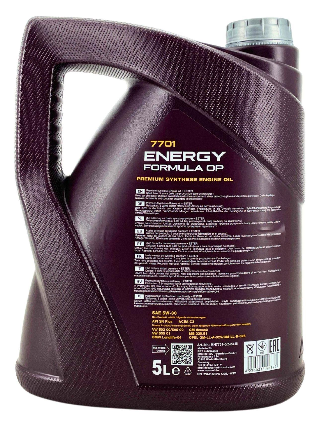 Mannol Energy Formula OP 5W-30 5 Liter