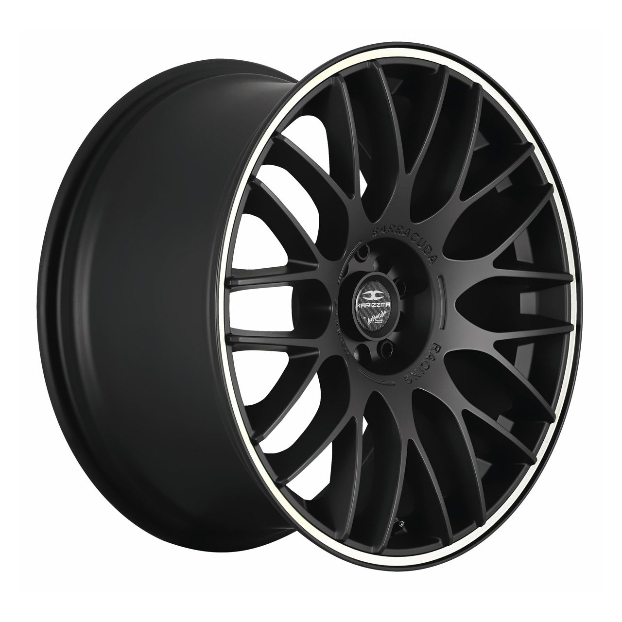 BARRACUDA KARIZZMA mattblack puresports color trim weiss 8.5Jx19 5x114.3 ET40
