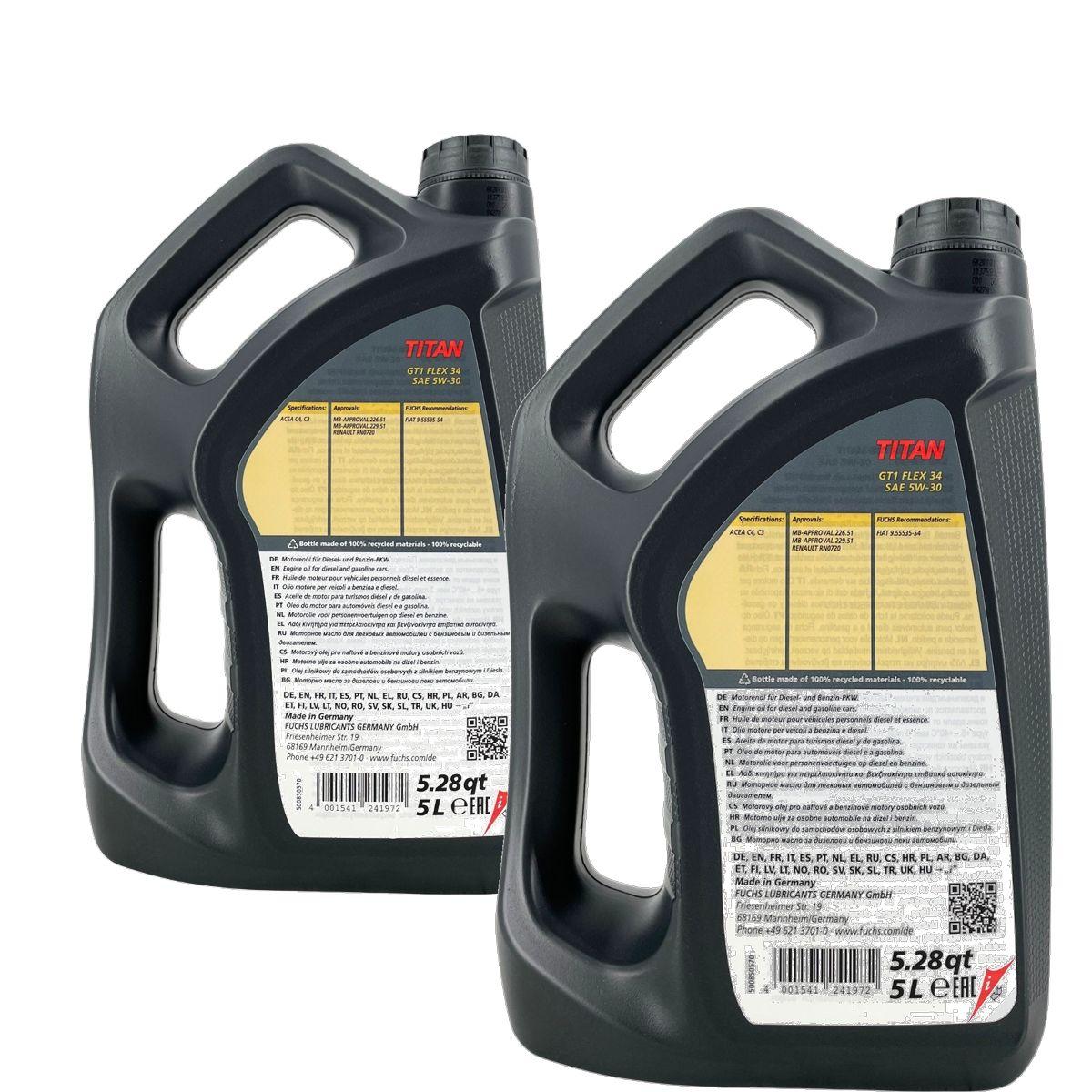 Fuchs Titan GT1 Flex 34  5W-30 2x5 Liter
