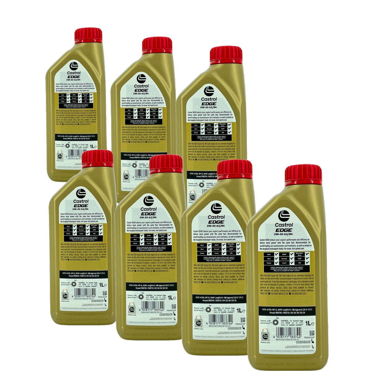 Castrol Edge 0W-30 A3/B4 7x1 Liter