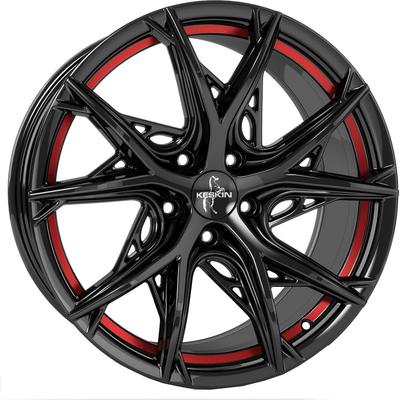 KESKIN WHEELS KT24 THUNDER black painted red inside 8.5Jx19 5x108 ET40