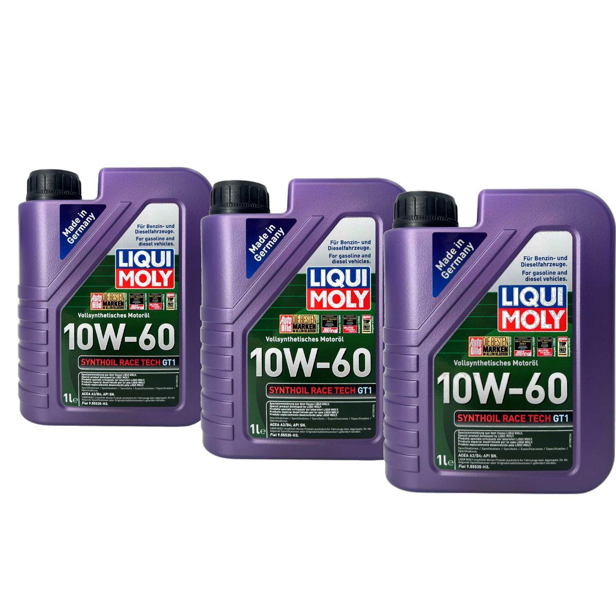 Liqui Moly Synthoil Race Tech GT1 10W-60 3x1 Liter