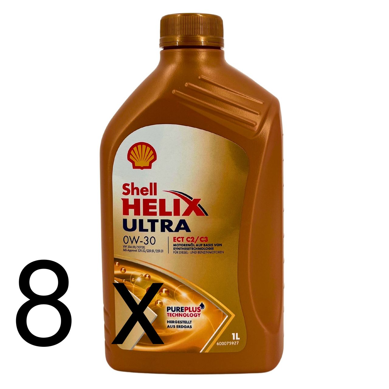 Shell Helix Ultra ECT C2 C3 0W-30 8x1 Liter