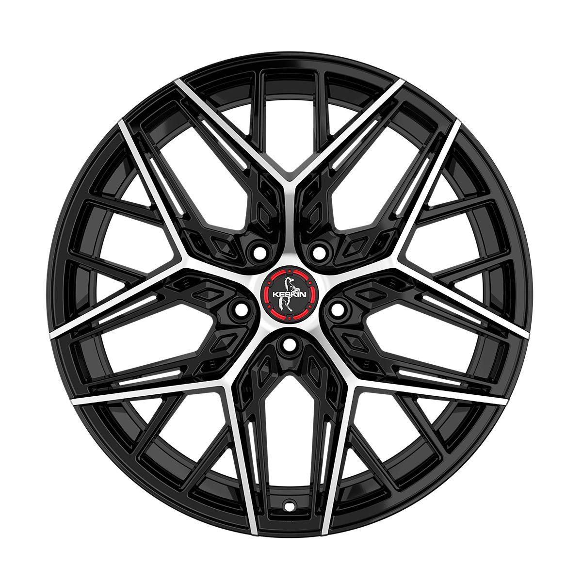 KESKIN WHEELS KT25 PEARL black front polished 8.5Jx20 5x112 ET30