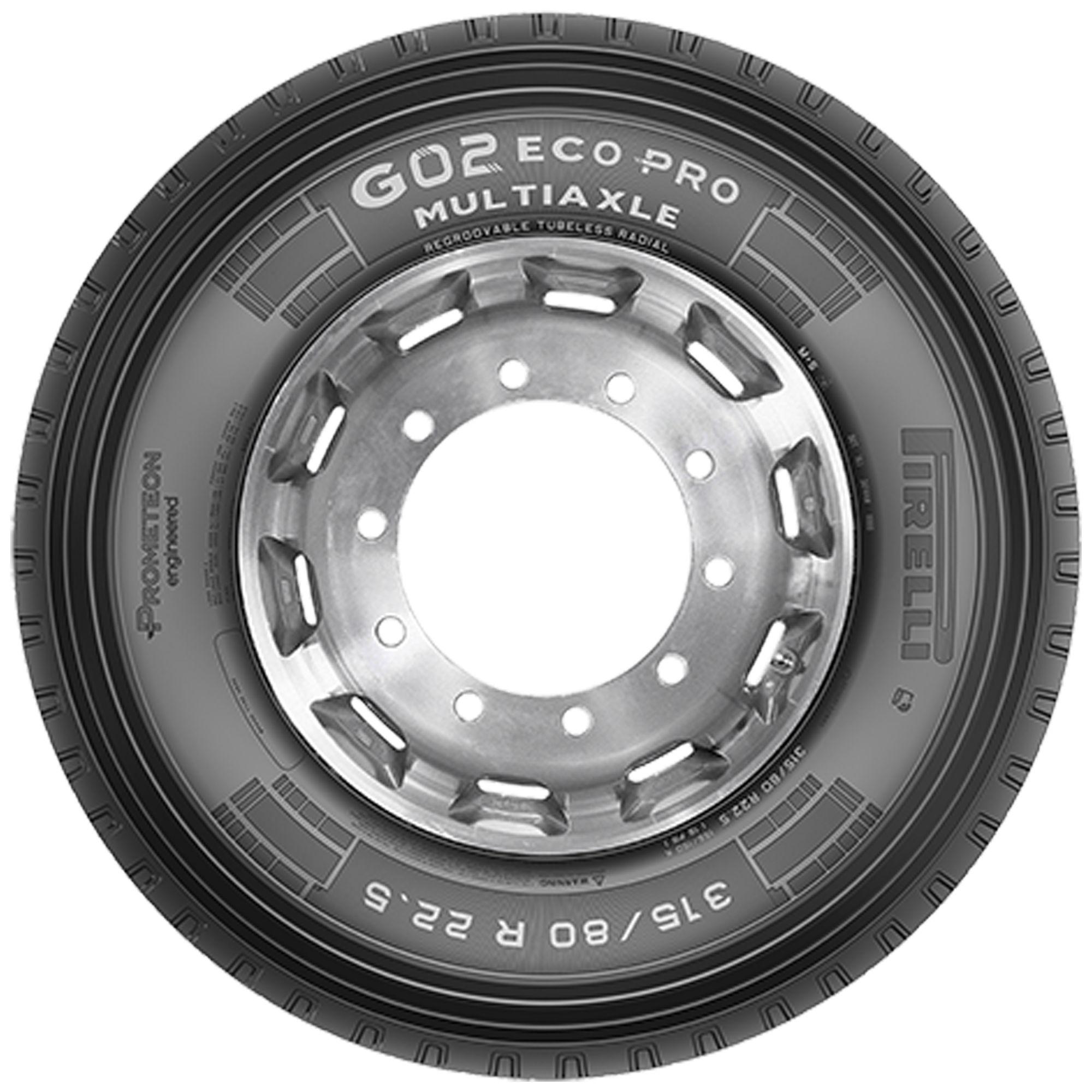 PIRELLI 315/80 R 22.5 TL 158/156K G02 ECO PRO MULTIAXLE M+S 3PMSF