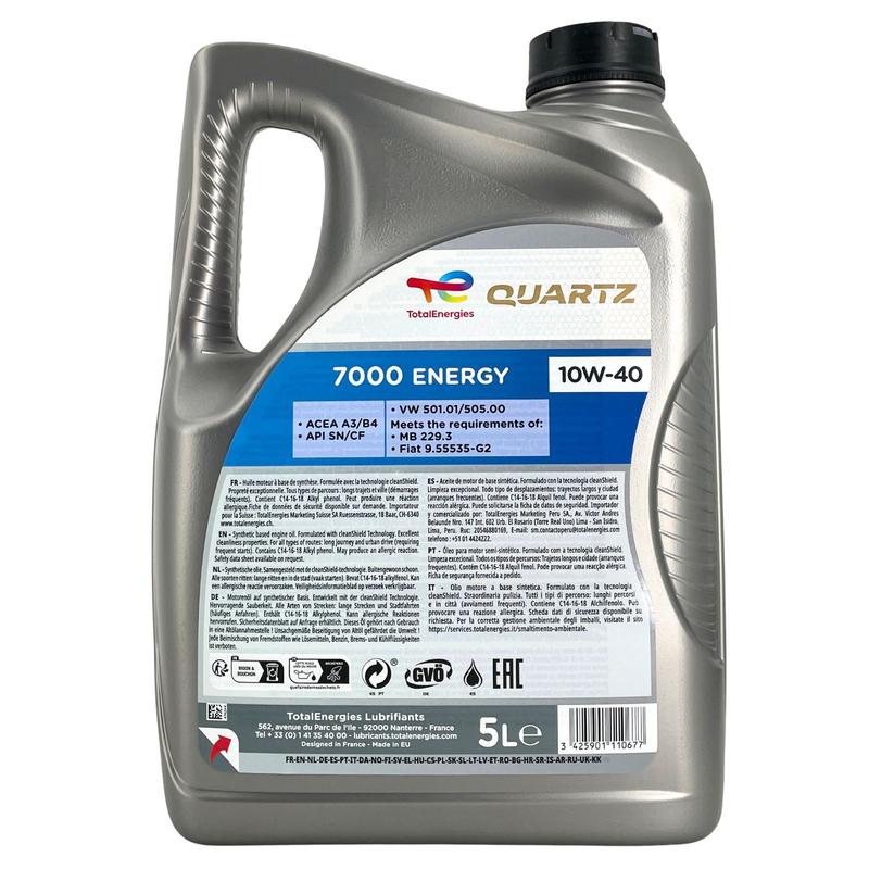 Total Quartz 7000 Energy 10W-40 5 Liter