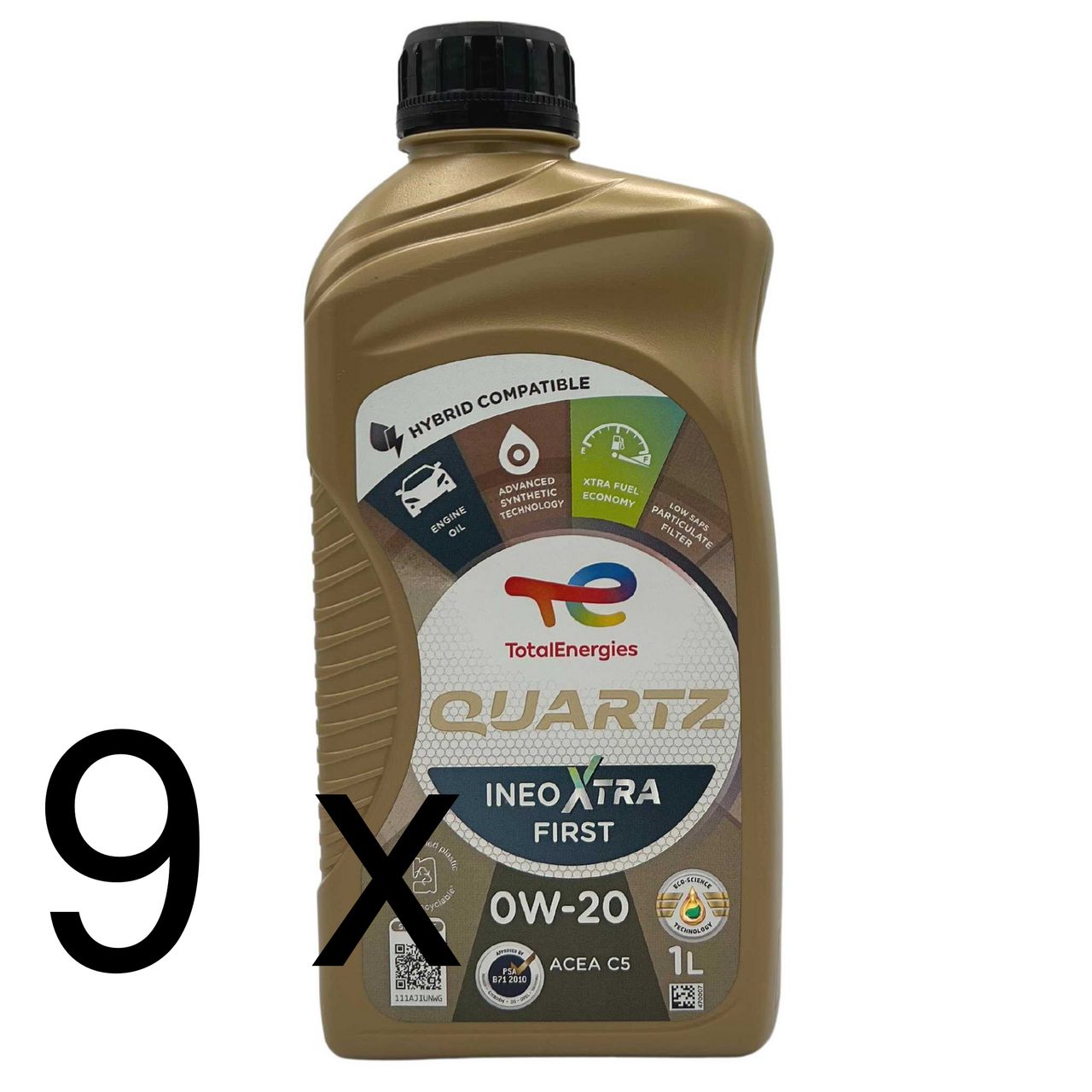 Total Quartz Ineo Xtra First 0W-20 9x1 Liter